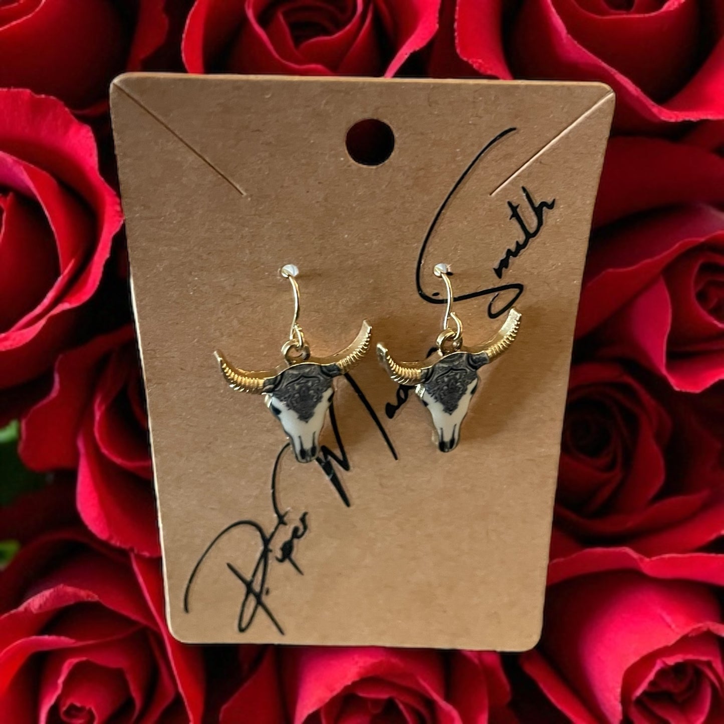 Courage Anti-Bullying Bull Head Earrings