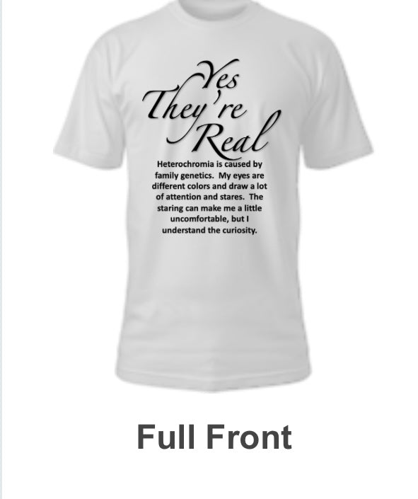 Cheerful Heterochromia T-shirt meaning