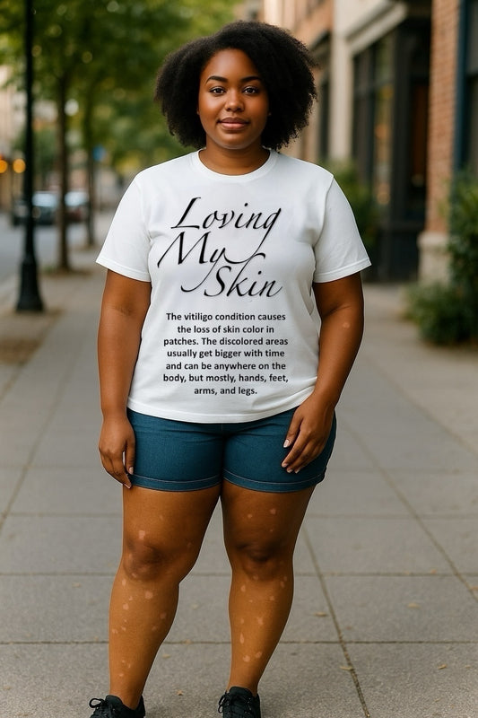 Confidence Vitiligo T-shirt meaning