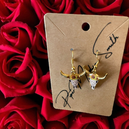 Capable Anti-Bullying Bull Head Earrings