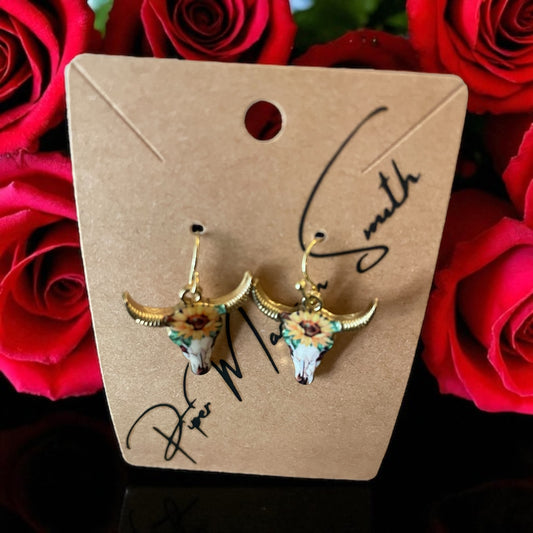Confidence Anti-Bullying Bull Head Earrings