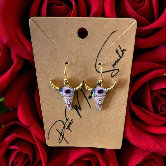Charity Anti-Bullying Bull Head Earrings